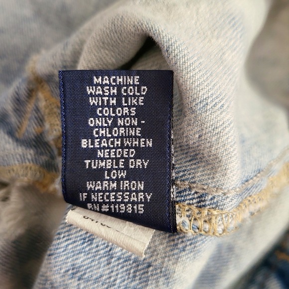 Amethyst Jeans Light Wash Distressed Blue Jean Jacket Size Juniors XL‎ - Picture 6 of 10